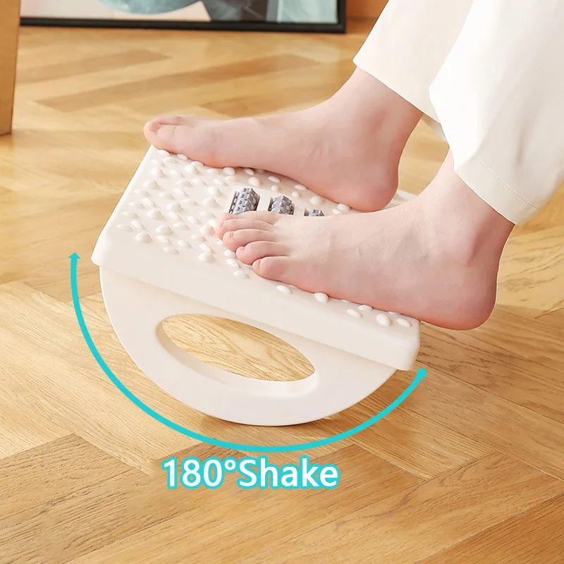 Foot Rest Under Desk Rocking Footstool with Massage Rollers Foot Rest Foot Relaxation Circulation for Home Study Office Work
