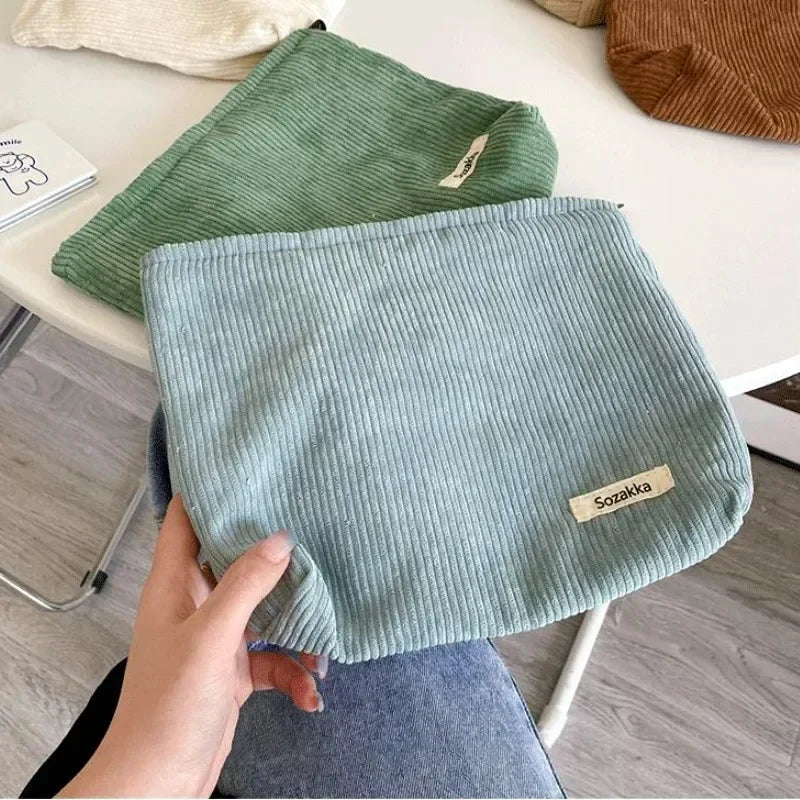 Fashion Women Sweet Cosmetic Bags Makeup Large Purse Bag Zipper Pouch Daily Corduro Outdoor Activities Travel Organiser 2024