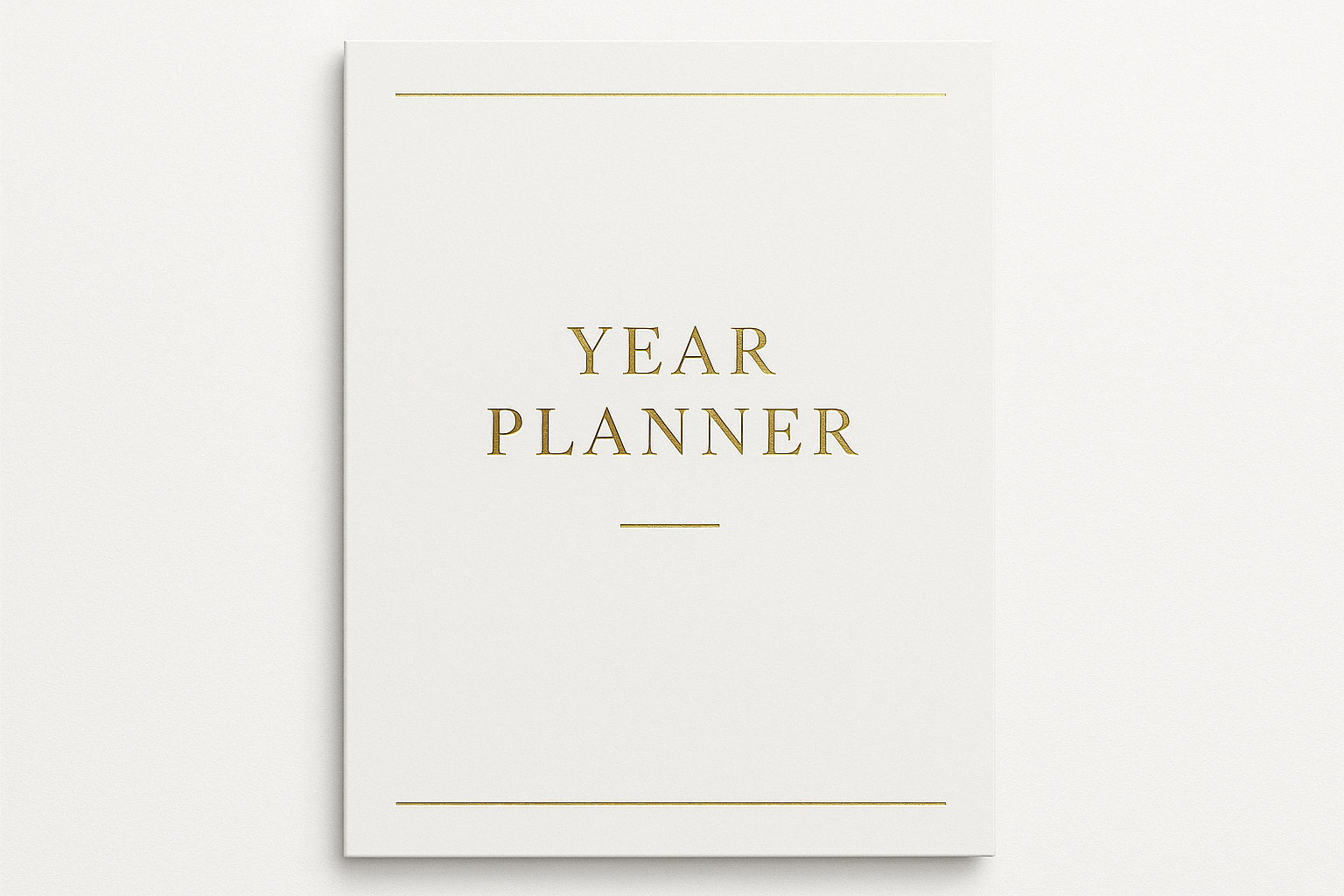Year Planner Cover - No Year